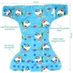 1st Step Reusable Baby Diaper Pants (5?18kg) | Washable Cloth Diaper with Bamboo Insert | 300+ Uses | Adjustable Fit with Snap Buttons | High Absorbency, Quick Dry, Leak-Proof & Stain Resistant - Fast Shipping to USA & Canada - Image 3