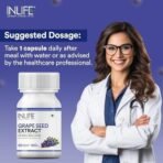INLIFE Grape Seed Extract 400mg - 60 Capsules - Fast Shipping to USA & Canada - Image 4
