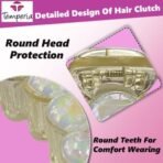TEMPERIA (2 pcs) Pearl Hair Clips for Women & Girls - Korean Clutcher Clutches Claw Clip Accessories - Sparkling Pearl Design, Stylish, Fashional (DN09) - Fast Shipping to USA & Canada - Image 4
