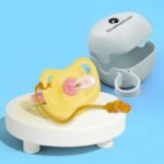 StarAndDaisy Soft Silicone Baby Pacifiers with Unique Shape to Support Psychological Breathing, Teether & Pacifier for Newborns. (Blue) - Fast Shipping to USA & Canada