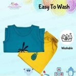 Infantbond Sleeveless Cotton T-Shirt & Shorts (Pineapple Set 2-3Y) ? Fast Shipping to USA & Canada - Image 5