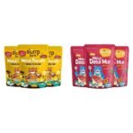 Slurrp Farm Banana Chocochip Pancake Mix 3x150g + Millet Dosa Mix 3x150g | Fast Shipping USA & Canada