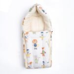 haus & kinder 3 in 1 Baby Sleeping Bag & Carry Nest | Cotton Bedding Set for Infants & New Born Baby | Portable/Travel & Skin Friendly | 0-6 Months (Jungle Party) - Fast Shipping to USA & Canada
