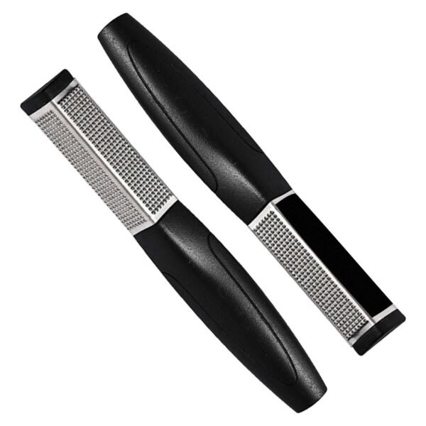 TEMPERIA (1pc) Foot Scrubber for Dead Skin - 3 Sided Pedicure Kit for Women - Feet File Scrub Tools, Heel Scraper Filer & Leg Cleaner Brush - Easy to Carry Travel Friendly (HF343) - Fast Shipping to USA & Canada