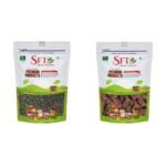 SFT Chia Seeds 1 Kg & SFT Dried Dates Brown,Black/Sukha Khajoor (Kala Chuara) 1 Kg - Fast Shipping to USA & Canada