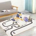StarAndDaisy Play Mat for Babies, Toddlers & Infants/Baby Mats for Floor with Double Sided Water Proof/Baby Play Mat for Kids Reversible & Foldable Design|Multicolor(Elephant +Traffic) - Fast Shipping to USA & Canada