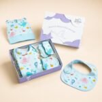 haus & kinder Newborn Gift Set - Pack Of 5, Baby Shower Essentials, Cute Baby Accessories, Unique Baby Shower Presents, Practical Baby Shower Gifts, Luxury Newborn Gift, Vitamin Sea - Blue - Fast Shipping to USA & Canada