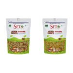 SFT Walnut Kernels Broken (Akhrot Giri) [raw,Grade - 8 Pieces] 1 Kg & SFT Raisins Afghani Green Long (Kishmish) Seedless, Dry Grapes 1 Kg - Fast Shipping to USA & Canada