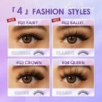 FOCALLURE Lashes Charming False Eyelash, Faux Mink Lashes, Extension Look Cat Eye Natural Lashes, Easy To Apply, Reusable, Cruelty-Free, Contact Lens Friendly, 1 Pair, 01 FAIRY - Fast Shipping to USA & Canada - Image 6