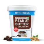 MYFITNESS Peanut Butter Dark Chocolate High Protein Crunchy 510g - Whey Protein, Muscle Building - Fast Shipping to USA & Canada