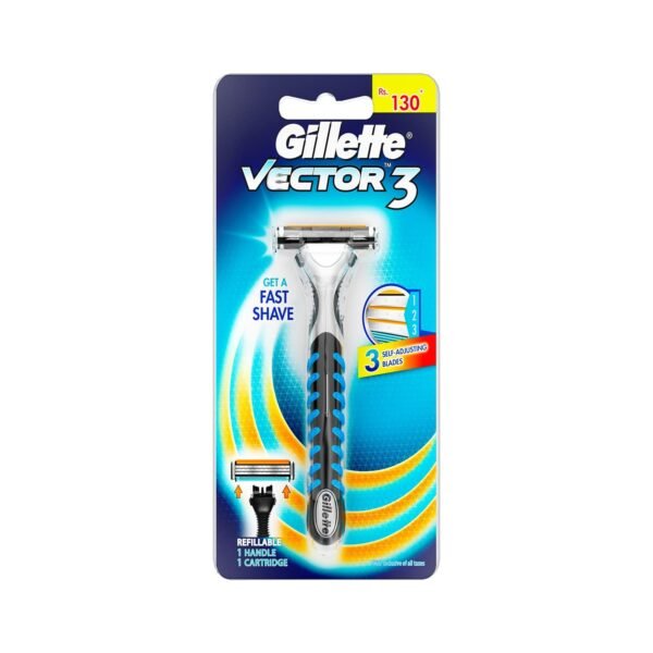 Gillette Vector 3 Manual Shaving Razor - Fast Shipping to USA & Canada