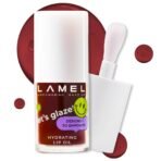 Lamel Let`s Glaze Hydrating Lip Oil - Chocolate cookies | High shine, Lightweight | Non sticky Juicy Tint | Lip Oil for Pigmented Lips | 4ml - Fast Shipping to USA & Canada