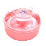 Mee Mee Soft Feel Baby Powder Puff - BPA Free | Box Holder Container for New Born and Kids | Pink Color (Single Pack) - Fast Shipping to USA & Canada