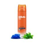 Gillette PRO SHAVING GEL ICY COOL WITH MENTHOL-195gram, White - Fast Shipping to USA & Canada