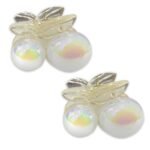 TEMPERIA (2 pcs) Pearl Hair Clips for Women & Girls - Korean Clutcher Clutches Claw Clip Accessories - Sparkling Pearl Design, Stylish, Fashional (DN08) - Fast Shipping to USA & Canada