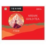 TE-A-ME Assam Gold Tea Bags 100 Pcs | Assam Chai | Diwali Gift - Fast Shipping to USA & Canada