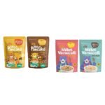 Slurrp Farm Instant Breakfast Millet Pancake Mix Banana Choco-Chip Supergrains and Chocolate 150g Pack of 2 & Slurrp Farm Millet Vermicelli Semiya 180g Pack of 2 - Fast Shipping to USA & Canada