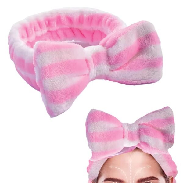 TEMPERIA (1 pcs) Headband for Women & Men - Makeup Hair Belt Head Band for Facial Time Skincare, Spa, Face Wash Hairband (Random Colors) - Fast Shipping to USA & Canada