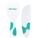 1st Step Comb & Brush Set with Soft Bristles (Mint Green) - Fast Shipping to USA & Canada
