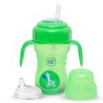 Mee Mee Baby Trainer Sippy Cup | Soft Spout, Leakproof Sipper for Toddlers | Dual Handle for Easy Grip | Non -Toxic, Lightweight & BPA Free, Green (210 Ml) - Fast Shipping to USA & Canada