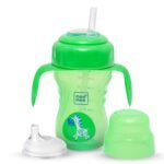Mee Mee Baby Trainer Sippy Cup | Soft Spout, Leakproof Sipper for Toddlers | Dual Handle for Easy Grip | Non -Toxic, Lightweight & BPA Free, Green (210 Ml) - Fast Shipping to USA & Canada