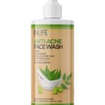 INLIFE Anti Acne Face Wash 250ml - Neem, Niacinamide & Phytosqualane - Fast Shipping to USA & Canada