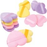 TEMPERIA (6 Pcs) Powder Puff for Women - Makeup Face Foundation Puff Blender Sponge Set - Smooth Coverage | Ultra Soft | Travel Friendly | Reusable (Random Colors) - Fast Shipping to USA & Canada