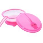1st Step BPA Free Polypropylene Microwave Friendly Feeding Bowl with Spoon (Pink) - Fast Shipping to USA & Canada