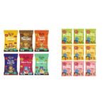 Slurrp Farm Breakfast & Snacks Combo (6x50g) + Teething Puffs (9 Pack) - Fast Shipping to USA & Canada