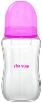 1st Step 4 oz./125 ml. BPA Free Feeding Bottle- (Pink, 4 oz./125 ml.) - Fast Shipping to USA & Canada