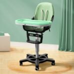 StarAndDaisy Little Nest Baby High Chair/Study Chair/Multifunctions Baby Chair for 6 Months to 6 Years Girls & Boys, Height Adjustable, Detachable Tray & One-Hand Adjustable - Green - Fast Shipping to USA & Canada
