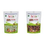 SFT Fox Nut (Phool Makhana) Lotus Seed 1 Kg & SFT Dried Dates Brown,Black/Sukha Khajoor (Kala Chuara) 1 Kg - Fast Shipping to USA & Canada