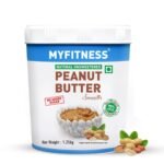 MYFITNESS Peanut Butter All Natural Smooth 1.25kg - Unsweetened, Protein, Healthy Spread - Fast Shipping to USA & Canada
