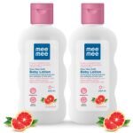 Mee Mee Baby Lotion Duo Pack of 2, 200 ml Each With Nourishing Fruit Extracts | Enriched With Chamomile And Fruit Extracts | pH balanced | Ideal For All Skin Types | For 24Hrs Moisturization - Fast Shipping to USA & Canada