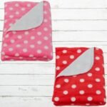 First Kick Baby Blankets New Born Combo Pack of Polka Printed Wrapper Durable Polyester Towel Cum Baby Sleep Crib Wrapping Sheet (100 cm x 75cm, 0-12 Months) Pack of 2 - Fast Shipping to USA & Canada