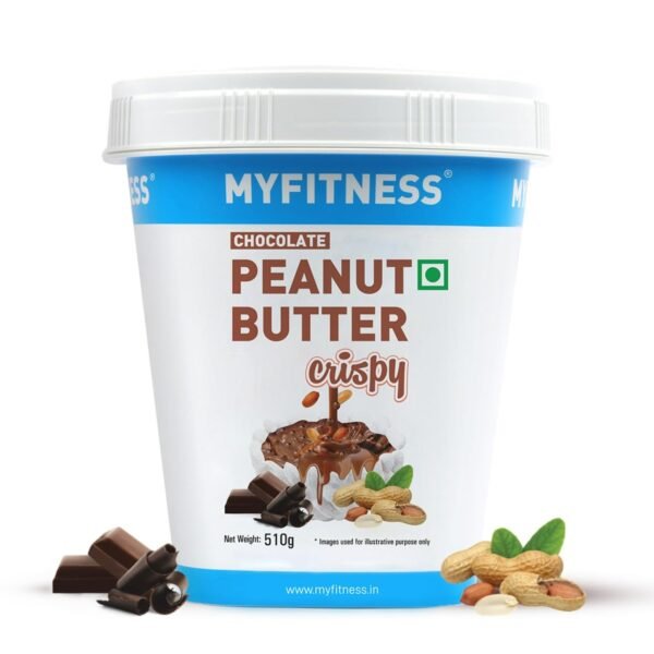 MYFITNESS Peanut Butter Chocolate Crispy 510g - Protein & Fiber, Healthy Spread - Fast Shipping to USA & Canada