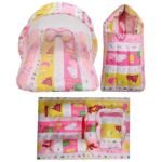 Infantbond Cotton Baby Nest & Bedding Combo (Pink Fox) ? Fast Shipping to USA & Canada