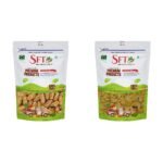 SFT Dates Dry Yellow/Sukha Khajoor (Pila Chuara) 1 Kg & SFT Raisins Afghani Green Long (Kishmish) Seedless, Dry Grapes 1 Kg - Fast Shipping to USA & Canada