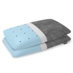 Orista? Advance Gel Blended Memory Foam Sleep Enhancer Pillow | 2 Year Warranty | Cushions Neck & Shoulder Pain Relief | Orthopedic Pillow Back Side & Stomach Sleepers | 24 x 16 x 2 Inch | Set of 2 - Fast Shipping to USA & Canada