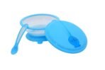 1st Step BPA Free Polypropylene Microwave Friendly Feeding Bowl with Spoon (Blue) - Fast Shipping to USA & Canada