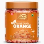 AB BRAND Orange Candy Tangy & Sweet Citrus Flavored Treat | Refreshing & Chewy | Made with Natural Ingredients | Perfect for Snacking, Gifting & Travel | 100 GM - Fast Shipping to USA & Canada