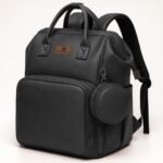 StarAndDaisy Diaper Bag/Maternity Bags for Mothers/Mom with Multi Compartments, Insulated Bottle Pockets, Waterproof, Ultra Vegan Leather, 30L capacity, Light weight - Black - Fast Shipping to USA & Canada