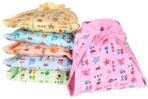 MOM CARE Cotton Cloth Nappies for Newborn,Reusable Diapers,Langots,U Shaped Double Layer Padded Extra Soft Nappy For Boy, girl Unisex Babies(Pack of 6) (0-4 Months) Multicolo - Fast Shipping to USA & Canada