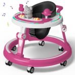 StarAndDaisy Baby Walkers for 6-18 Month Baby Boy Girl / 360? Walker for Kids with RGB Light, 7 Level Height Adjustment/Baby Walker with Switchable Food & Musical Toy Tray. - Fast Shipping to USA & Canada