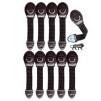 Kids Station Baby Safety Adjustable Cabinet Drawer Locks Straps|Strong & Adhesive Child/Toddler/Infants Safety Locks For Drawers, Cabinets, Fridge & Cupboard - Baby Proofing Product|Pack Of 10|Brown - Fast Shipping to USA & Canada