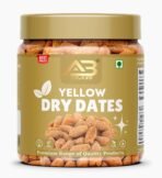 AB BRAND Yellow Dry Dates | Sukha Khajoor | Pila Chuara | Kharik | Fresh, Pure & Natural Dry Fruit (1kg) - Fast Shipping to USA & Canada