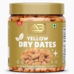 AB BRAND Yellow Dry Dates | Sukha Khajoor | Pila Chuara | Kharik | Fresh, Pure & Natural Dry Fruit (1kg) - Fast Shipping to USA & Canada