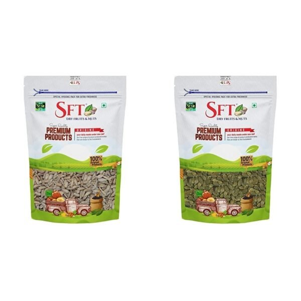 SFT Sunflower Seeds (Raw) 1 Kg & Pumpkin Seeds 1 Kg - Fast Shipping to USA & Canada