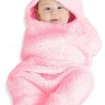 First Kick Baby Blankets New born Pack of Hooded Supersoft Wearable wrapper Cum Baby Sleeping Bag for Babies (70 cm x 76 cm, 0-6 Months) - Fast Shipping to USA & Canada