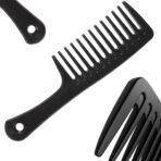 TEMPERIA Detangler Hair Brush for Women & Men - Tangle Teezer Detangle Wide Tooth Comb for Curly/Wavy Hairs - Shampoo Detangling Curl Styling Hairbrush, Premium & Ergonomic Design (MN02) - Fast Shipping to USA & Canada